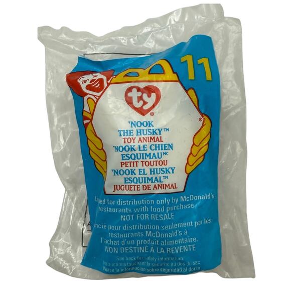 NWB TY Tennie Nook The Husky Bear #11 in Package Circa 1999 - Picture 1 of 2